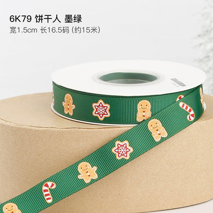 Cross Border Christmas Ribbon Decoration - Huayi Flower Wraps