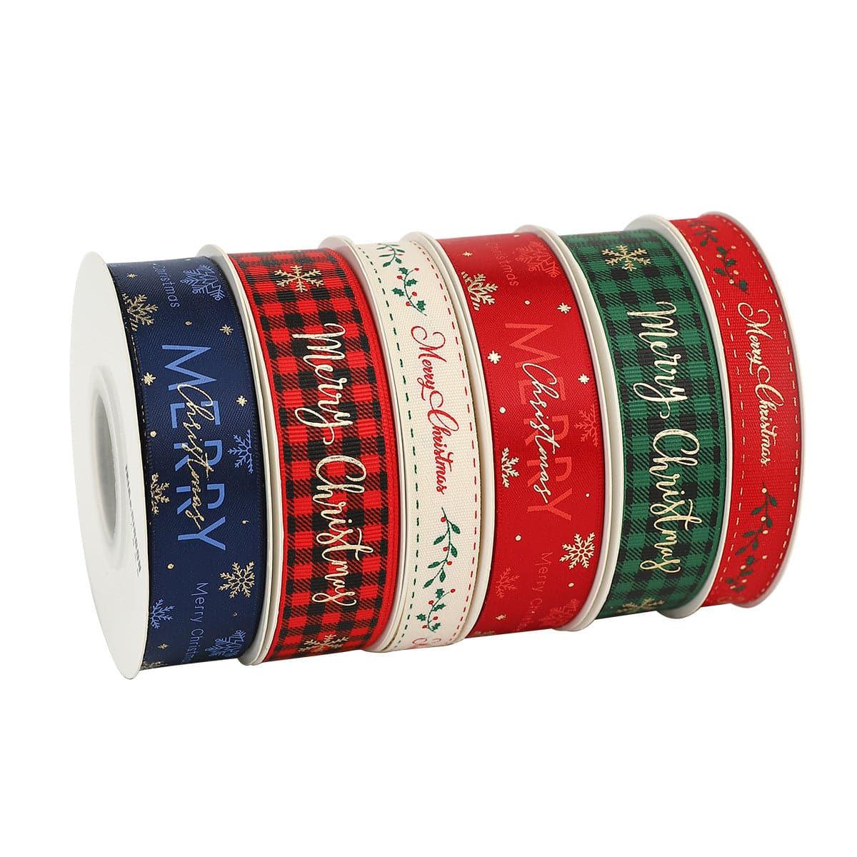 Cross Border Christmas Ribbon Decoration - Huayi Flower Wraps