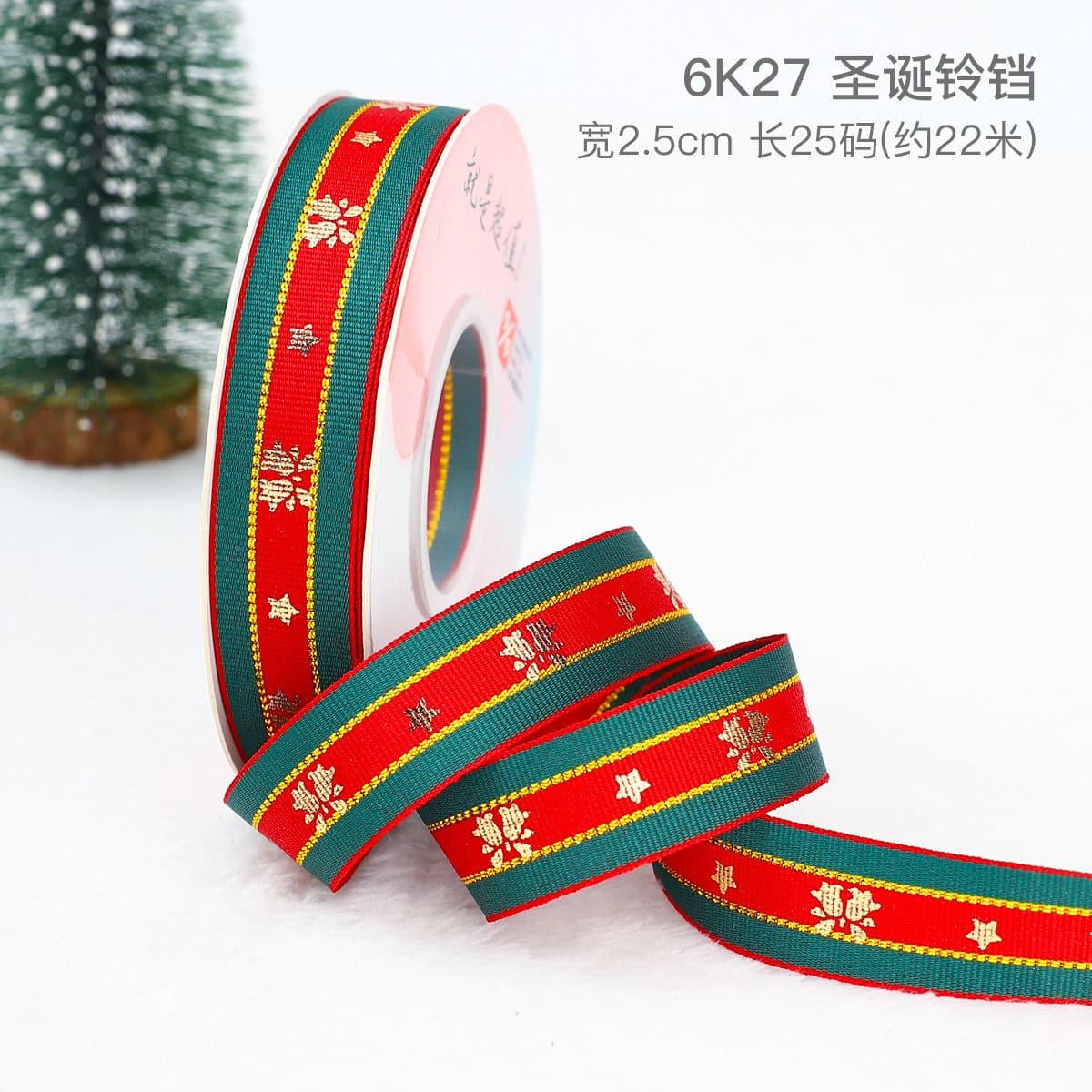 Cross Border Christmas Ribbon Decoration - Huayi Flower Wraps