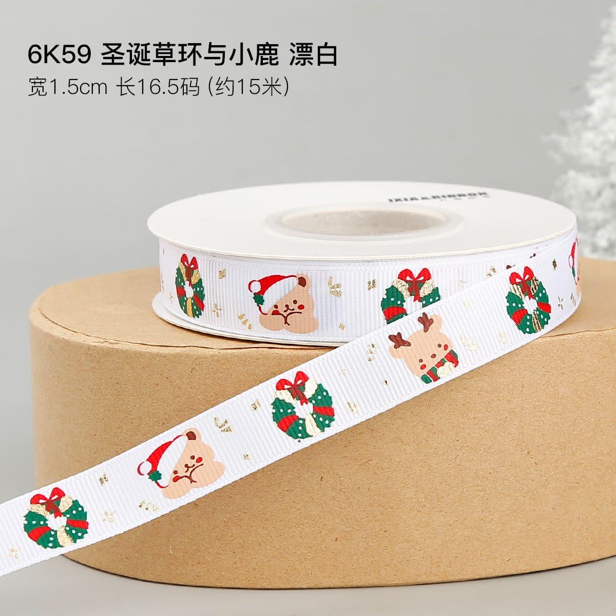 Cross Border Christmas Ribbon Decoration - Huayi Flower Wraps