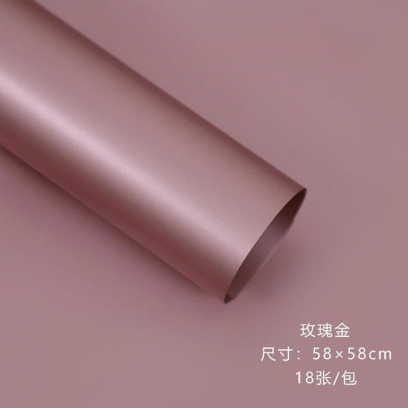 Double Sided Gilded Paper Gilded Eurasian Paper,18 sheets/pack,22.8*22.8 Inch - Huayi Flower Wraps