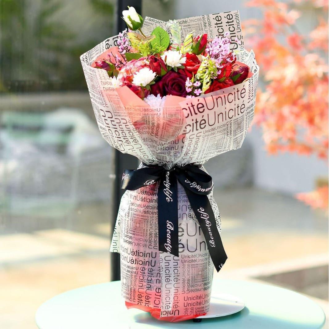 English Mist Paper Flower Packaging Paper,22.8*22.8 inch - 20 sheets - Huayi Flower Wraps