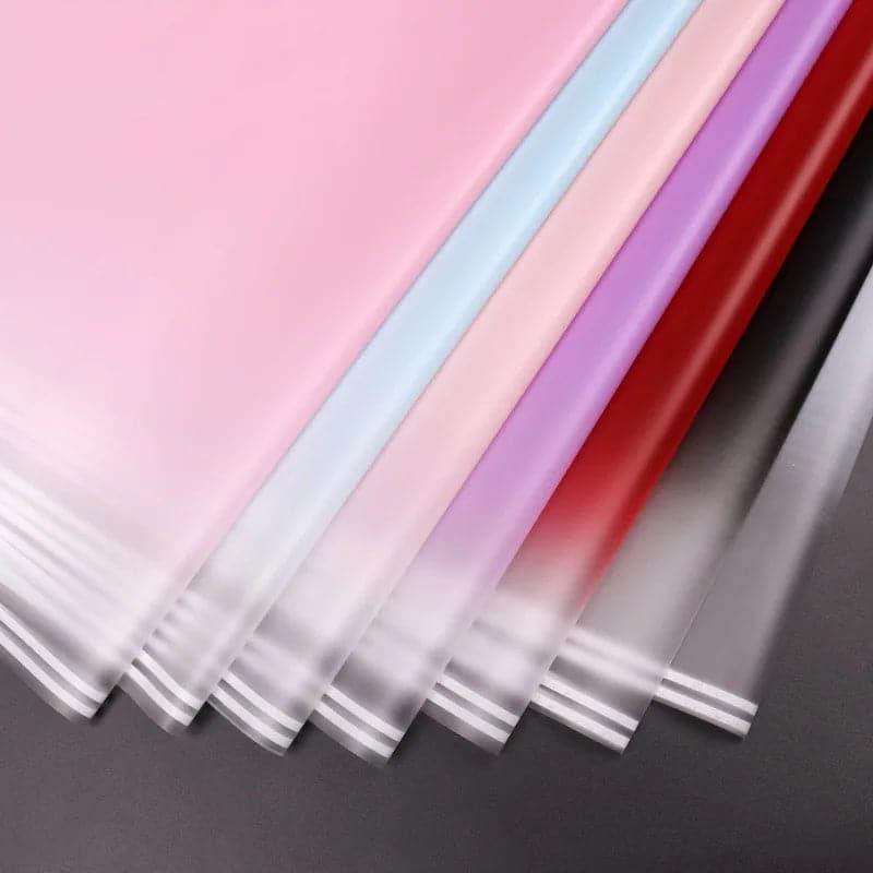 Fall In Color Waterproof Wrapping Paper with Colorful Frame,22.8*22.8 Inch-20 Sheets - Huayi Flower Wraps