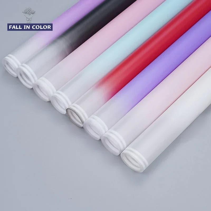 Fall In Color Waterproof Wrapping Paper with Colorful Frame,22.8*22.8 Inch-20 Sheets - Huayi Flower Wraps