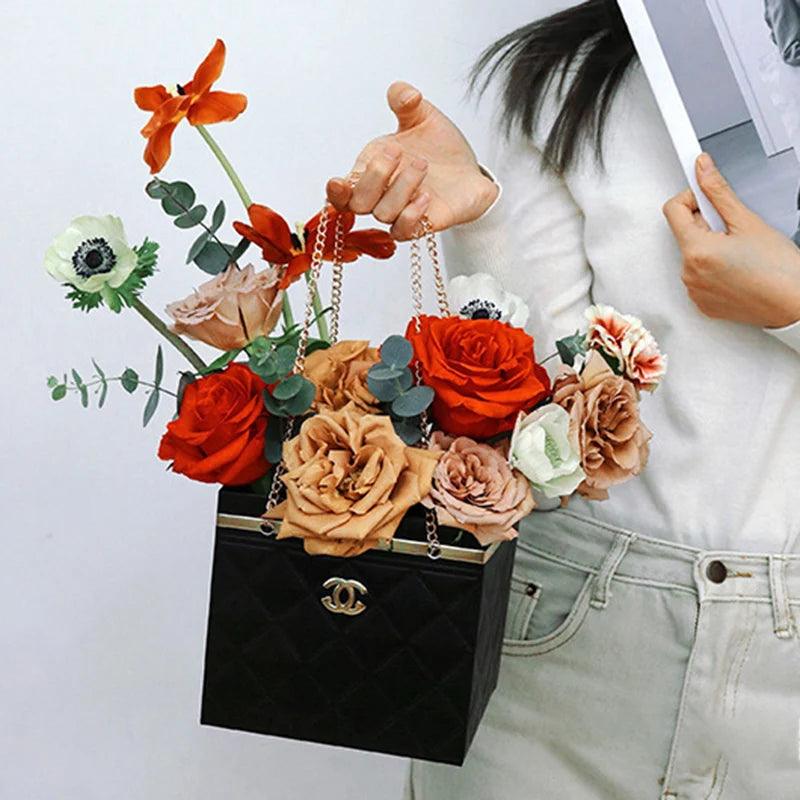 Fashion Luxury For Flowers Gift Boxes Wholesale Mom New Design Flower Packaging Box - HUAYI