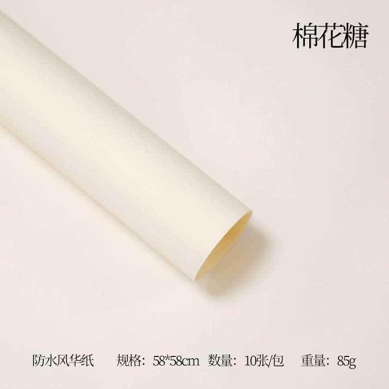 FengHua Solid Color Korean Waterproof Thickened,22.8*22.8 Inch-10 Sheets - Huayi Flower Wraps