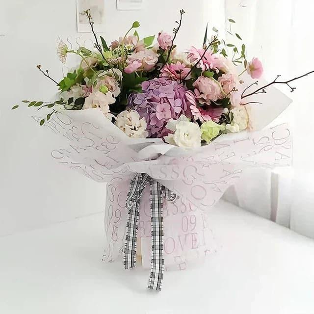 Floral Bouquet Tissue Flowers Wrapping Paper Packaging,22.8*22.8 Inch-20 Sheets - Huayi Flower Wraps