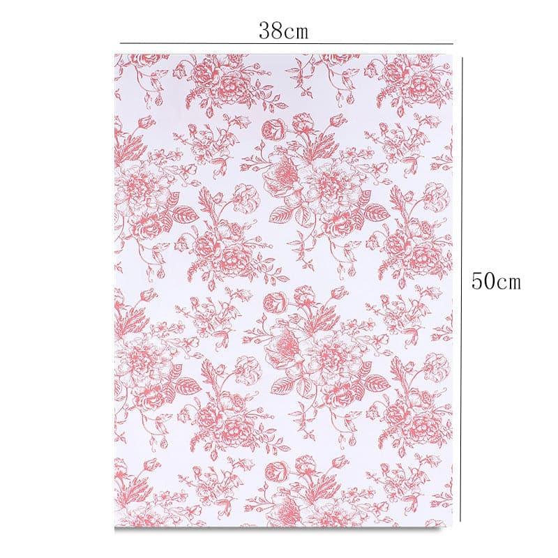 Floral Retro Art Packaging Paper Bouquet,14.4*20.9 Inch-10 Sheets - Huayi Flower Wraps