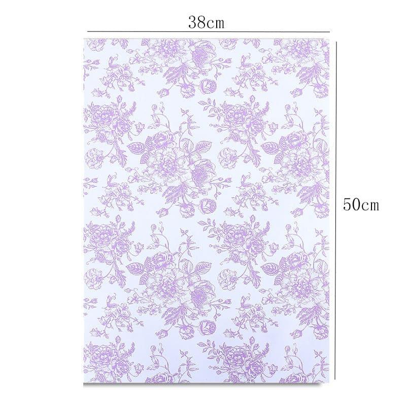 Floral Retro Art Packaging Paper Bouquet,14.4*20.9 Inch-10 Sheets - Huayi Flower Wraps