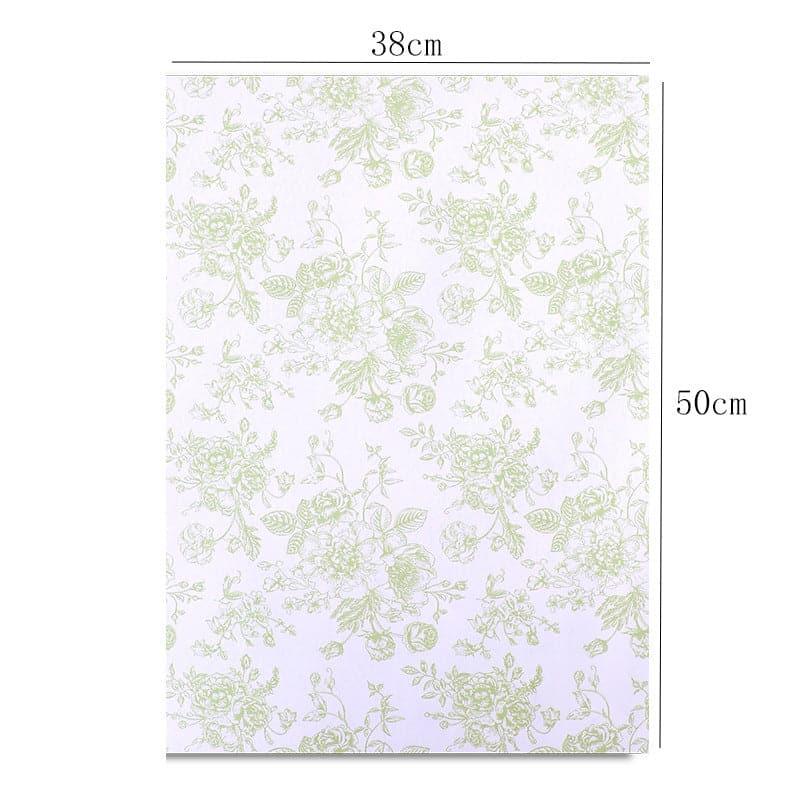 Floral Retro Art Packaging Paper Bouquet,14.4*20.9 Inch-10 Sheets - Huayi Flower Wraps