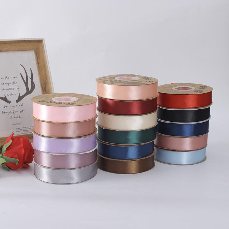 Floral Ribbon Flower Packaging Materials Bouquet Gift Ribbon Cake Baking Ribbon,0.98 inchs 100 Yard - Huayi Flower Wraps