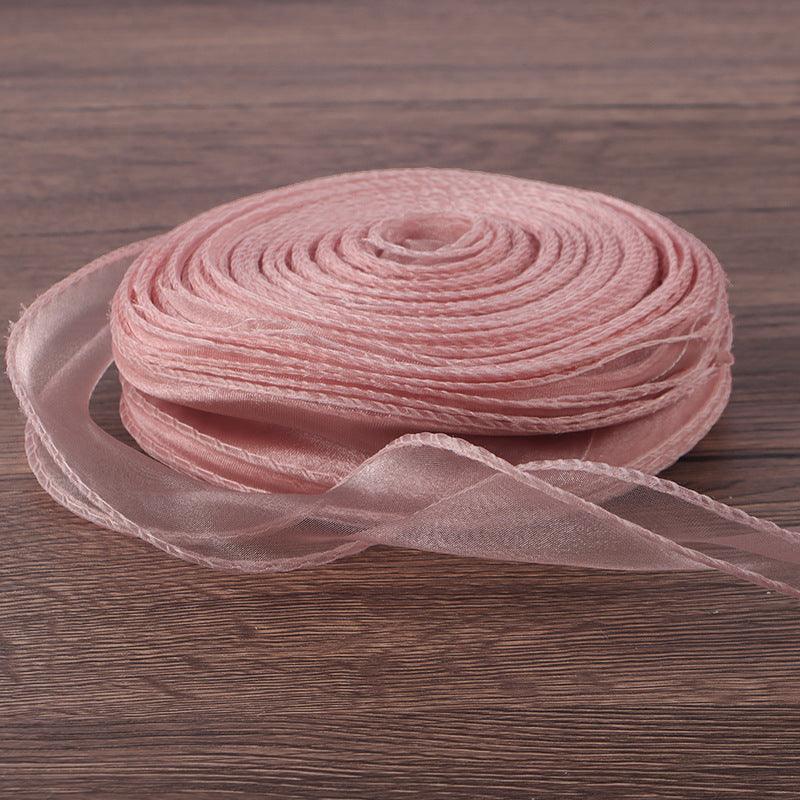 Floral Ribbon Flower Shop Bouquet Material Korean Version 4cm Wavy Ribbon Flower Gift Packaging - Huayi Flower Wraps