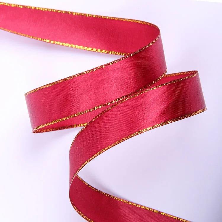 Floral Rose Ribbon Flower Silk Ribbon,1.8cm* 45 yards - Huayi Flower Wraps