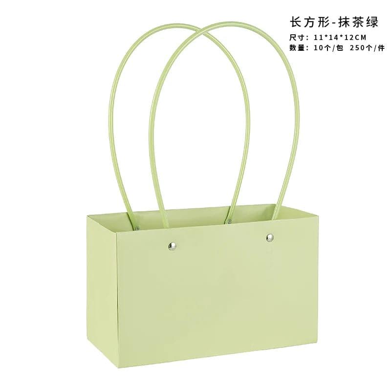 Flower Bag Party Gift Box Bouquet Hand Bag Macaron Color Kraft Paper Bag Diy - Huayi Flower Wraps