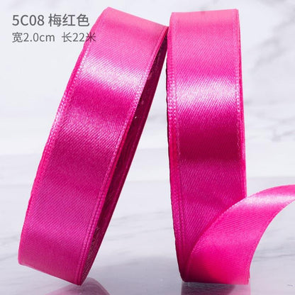 Flower Bouquet Solid Color Straps,0.78 inch*21.8 yards - Huayi Flower Wraps