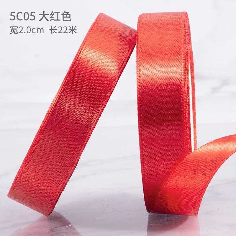 Flower Bouquet Solid Color Straps,0.78 inch*21.8 yards - Huayi Flower Wraps