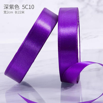 Flower Bouquet Solid Color Straps,0.78 inch*21.8 yards - Huayi Flower Wraps