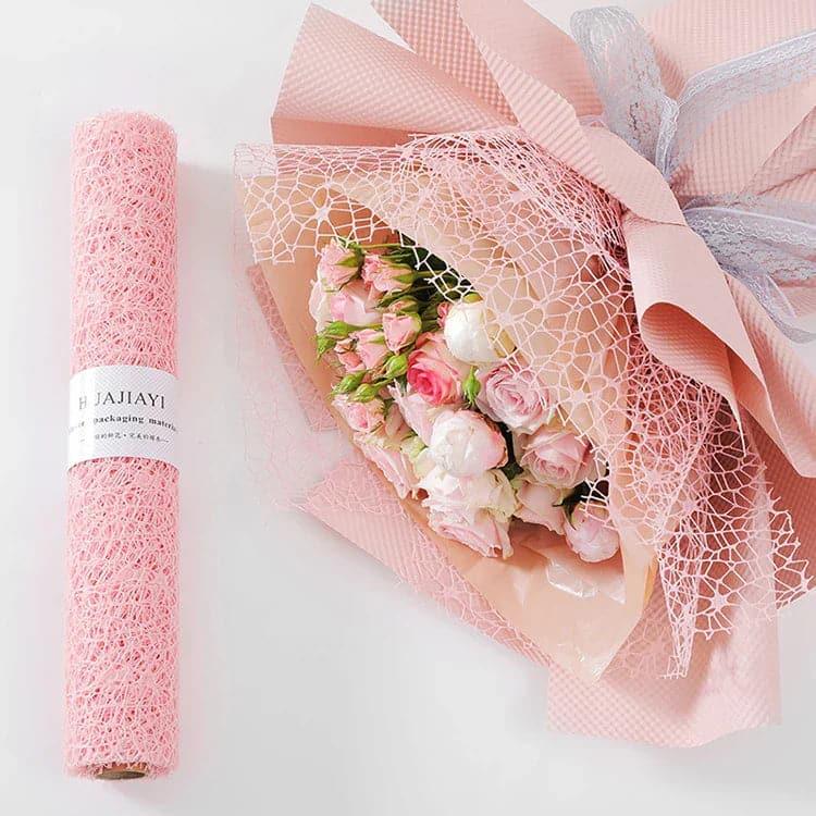 Flower Bouquet Wrapping Mesh Rolls,49cm*5 yard/Roll - Huayi Flower Wraps