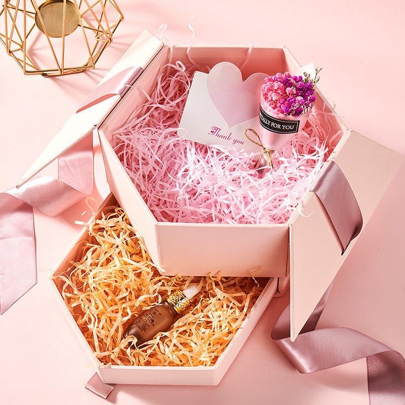 Flower Light String Filling Raffia Gift Box Decoration Birthday Shredded Paper - Huayi Flower Wraps