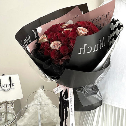 Flower Packaging Floral Bouquet Decoration,22.8*22.8 Inch