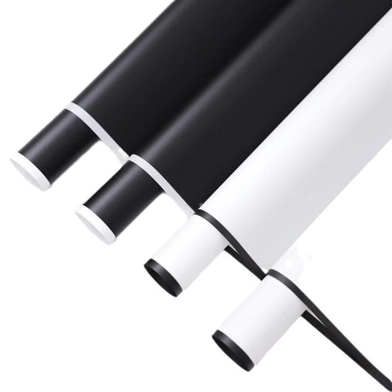 Flower Packaging Waterproof Border Black & White Noble Bouquet Wrapping Paper,20 sheets -22.8*22.8 inch - Huayi Flower Wraps