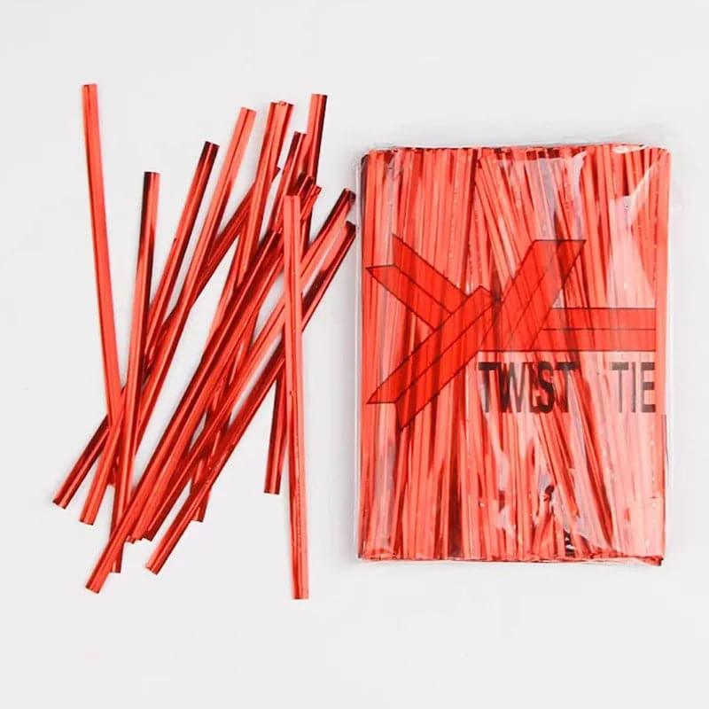 Gold Metal Twist Ties Bread Candy Coffee Bag Ties Plant Garden Twist Ties.