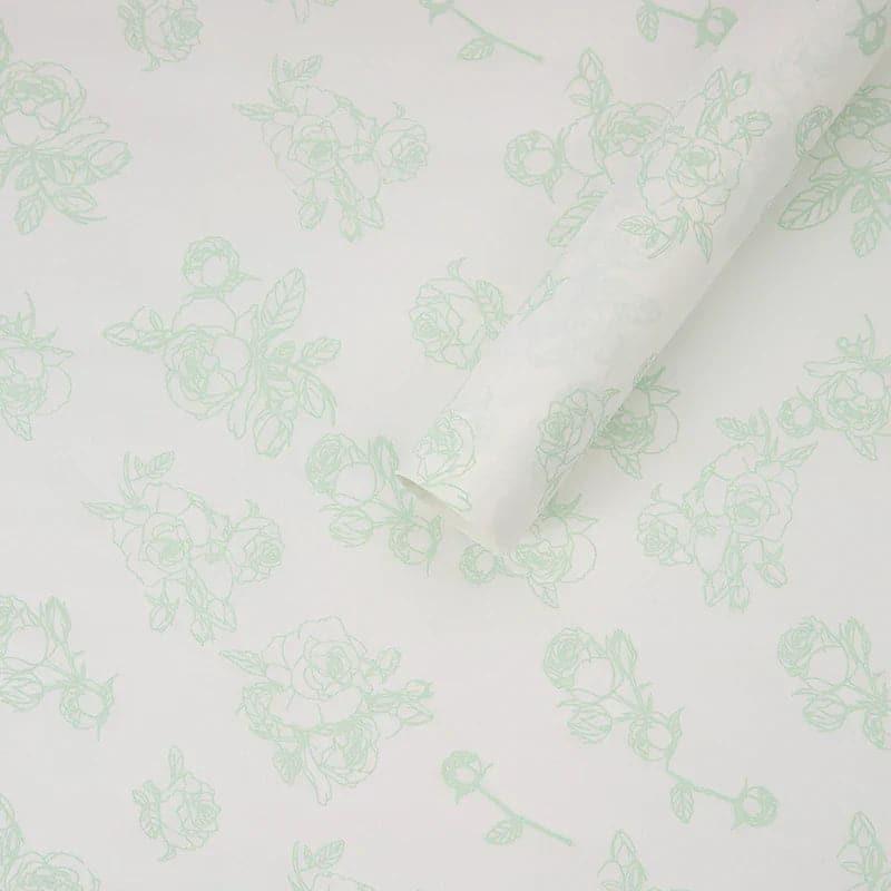 Gold Print Waterproof Bright Powder Pearl Flower Bouquet Wrapping Paper ,20.4*22.8 inch - 20 sheets - Huayi Flower Wraps