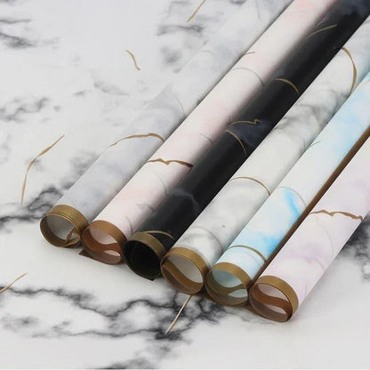 Golden Marble Tissue Wrapping Paper,22.8*22.8 Inch-20 Sheets - Huayi Flower Wraps