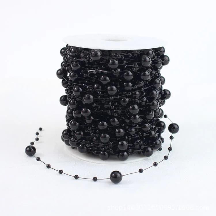 Gypsophila Beaded Fishing Line Connection Bead Chain Plastic Wedding Pearl,60m.
