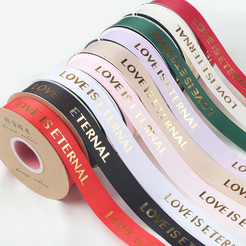 Hot Stamping Threaded Ribbon Flower Packaging Materials Floral Gift Packaging Ribbon Bouquet - HUAYI