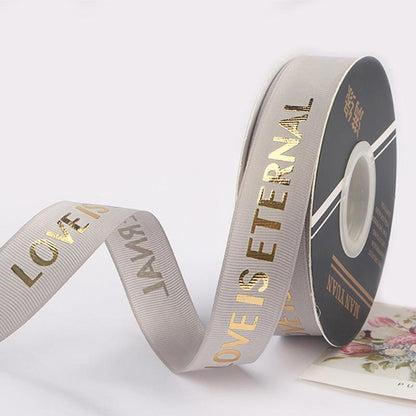 Hot Stamping Threaded Ribbon Flower Packaging Materials Floral Gift Packaging Ribbon Bouquet - HUAYI