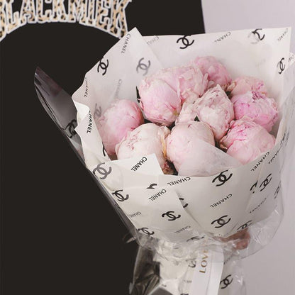 INS Style Classic Flower Wrapping Paper,22.8*22.8 inch - 20 sheets - Huayi Flower Wraps