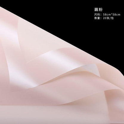 Jelly Film Border Layered Flower Wrapping Paper,22.8*22.8 inch - 20 sheets - Huayi Flower Wraps