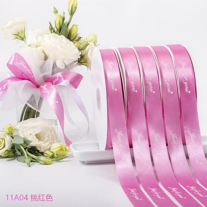 Just For You Alphabet Egg Flower Packaging Ribbon Ribbon,1.5cm 100yard - Huayi Flower Wraps