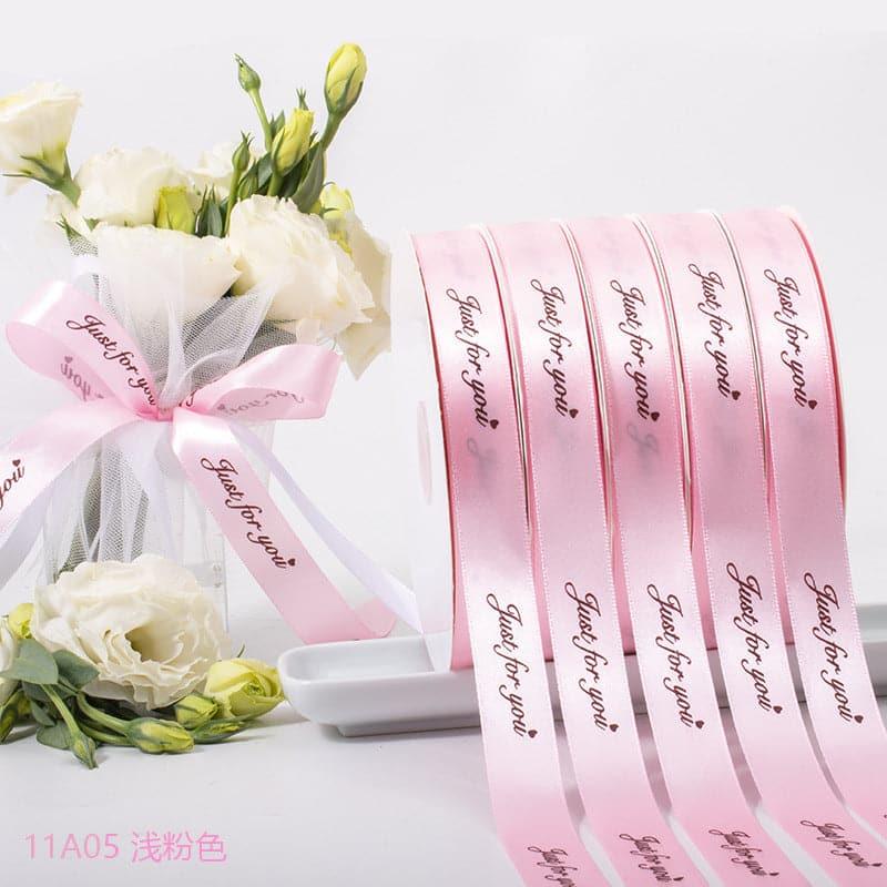 Just For You Alphabet Egg Flower Packaging Ribbon Ribbon,1.5cm 100yard - Huayi Flower Wraps