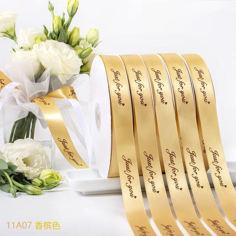 Just For You Alphabet Egg Flower Packaging Ribbon Ribbon,1.5cm 100yard - Huayi Flower Wraps