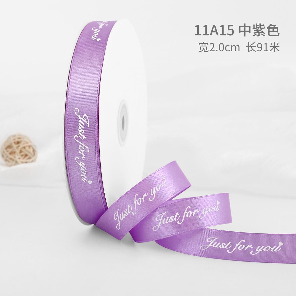 Just For You Alphabet Egg Flower Packaging Ribbon Ribbon,1.5cm 100yard - Huayi Flower Wraps