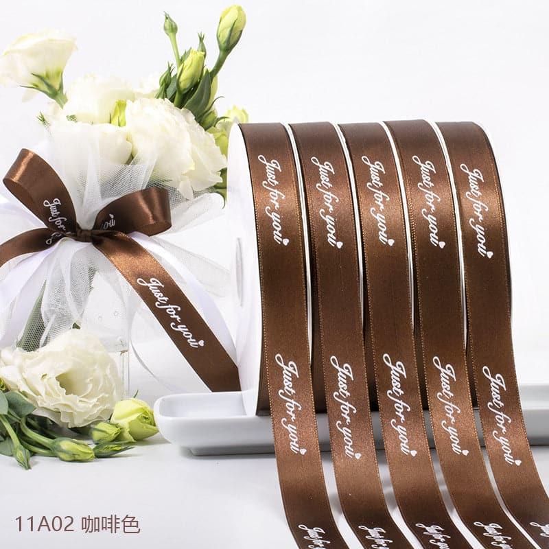 Just For You Alphabet Egg Flower Packaging Ribbon Ribbon,1.5cm 100yard - Huayi Flower Wraps