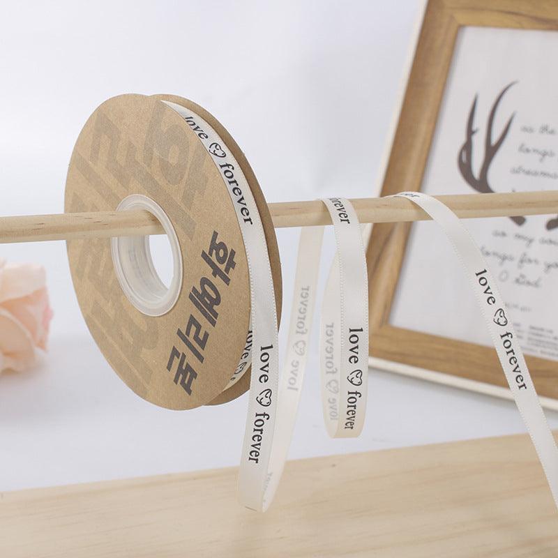 [Just for you]Flower Packaging Materials Floral Ribbon Cake Packaging Ribbon 1cm, 40 Yards/Roll - HUAYI