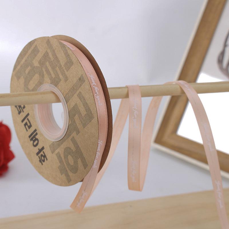 [love forever]Flower Packaging Materials Floral Ribbon Cake Packaging Ribbon 1cm, 40 Yards/Roll.