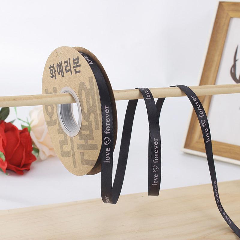 [Just for you]Flower Packaging Materials Floral Ribbon Cake Packaging Ribbon 1cm, 40 Yards/Roll - HUAYI