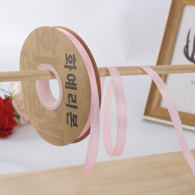 [Just for you]Flower Packaging Materials Floral Ribbon Cake Packaging Ribbon 1cm, 40 Yards/Roll - HUAYI