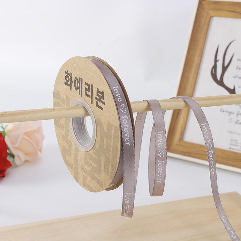 [Just for you]Flower Packaging Materials Floral Ribbon Cake Packaging Ribbon 1cm, 40 Yards/Roll - HUAYI