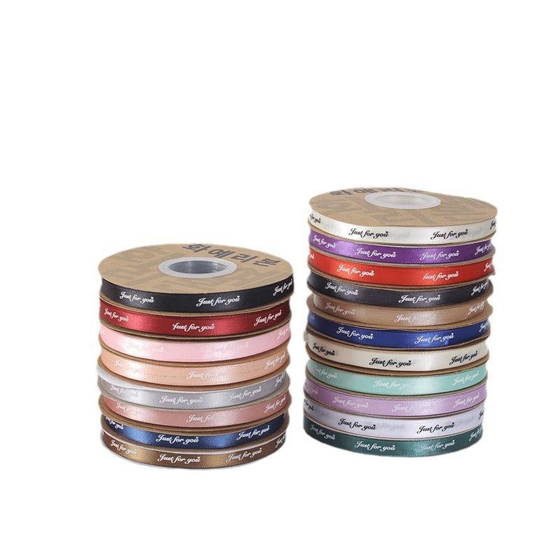 [love forever]Flower Packaging Materials Floral Ribbon Cake Packaging Ribbon 1cm, 40 Yards/Roll.