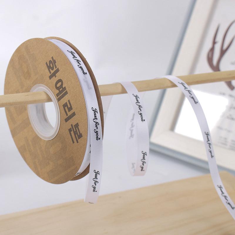 [love forever]Flower Packaging Materials Floral Ribbon Cake Packaging Ribbon 1cm, 40 Yards/Roll.