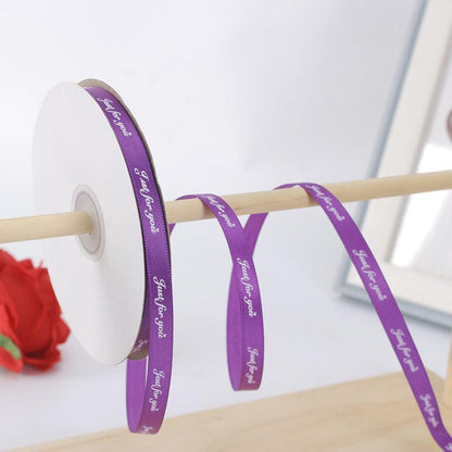 [love forever]Flower Packaging Materials Floral Ribbon Cake Packaging Ribbon 1cm, 40 Yards/Roll.