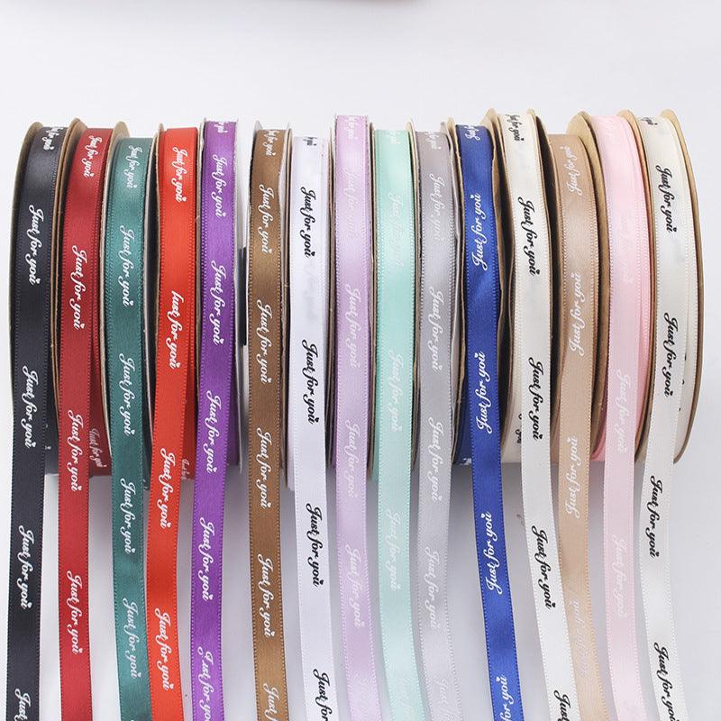 [love forever]Flower Packaging Materials Floral Ribbon Cake Packaging Ribbon 1cm, 40 Yards/Roll.
