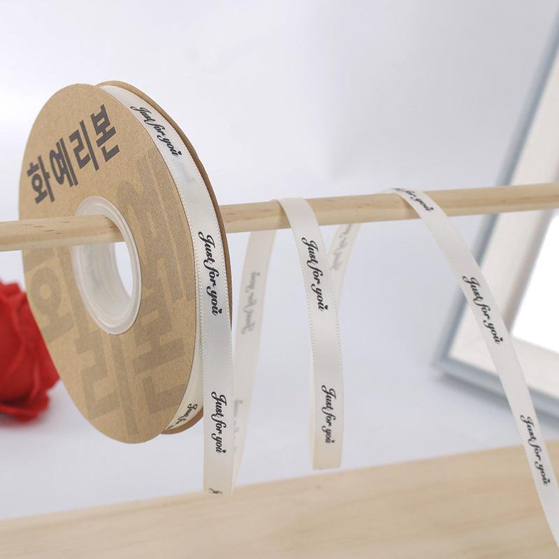[love forever]Flower Packaging Materials Floral Ribbon Cake Packaging Ribbon 1cm, 40 Yards/Roll.