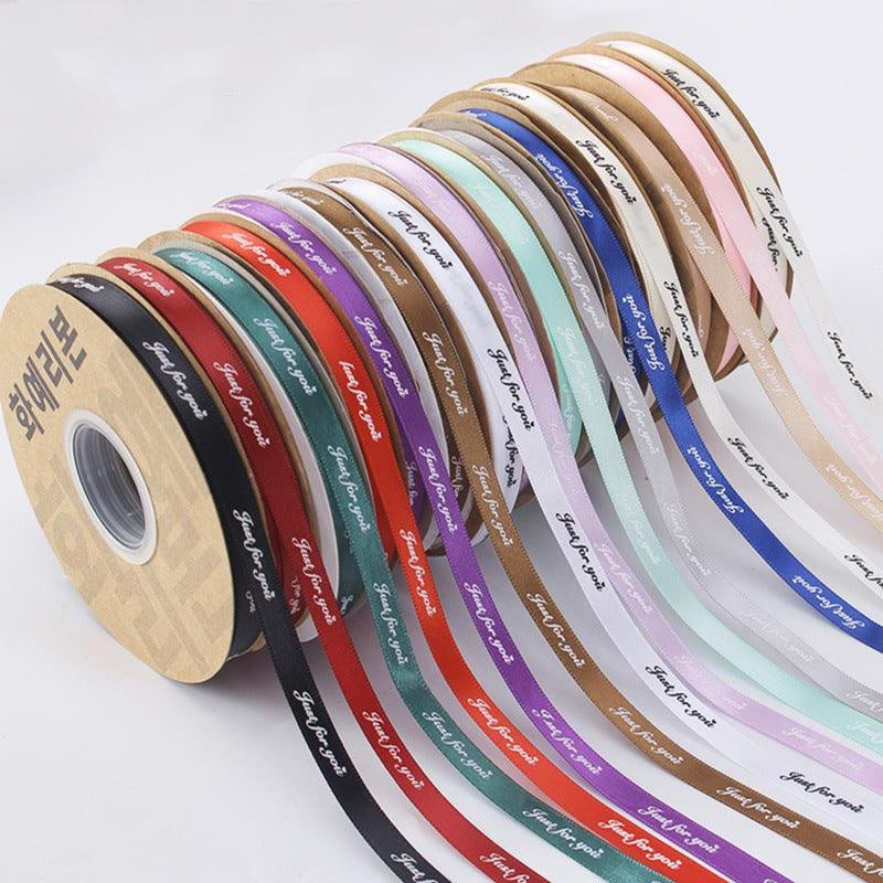 [love forever]Flower Packaging Materials Floral Ribbon Cake Packaging Ribbon 1cm, 40 Yards/Roll.
