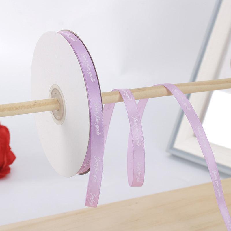[love forever]Flower Packaging Materials Floral Ribbon Cake Packaging Ribbon 1cm, 40 Yards/Roll.